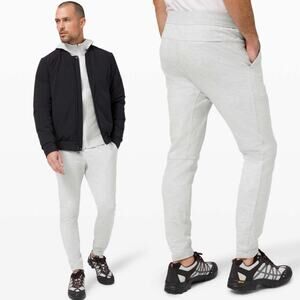 Lululemon City Sweat Pant Slim Heathered Ultra Light Grey Sea Salt Athletic
